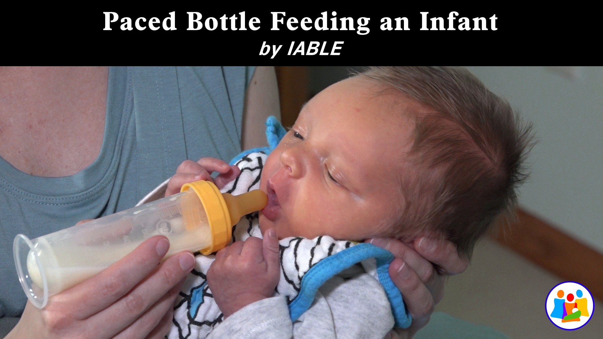 Paced Bottle Feeding Breastmilk to an Infant - Social Media