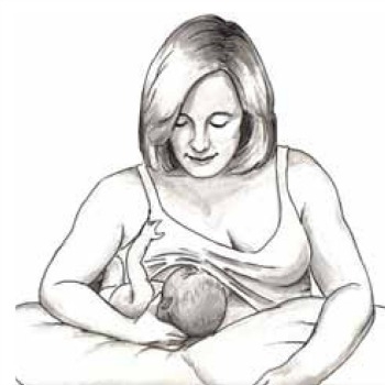 How to Breastfeed with large breasts: Breastfeeding Football Hold